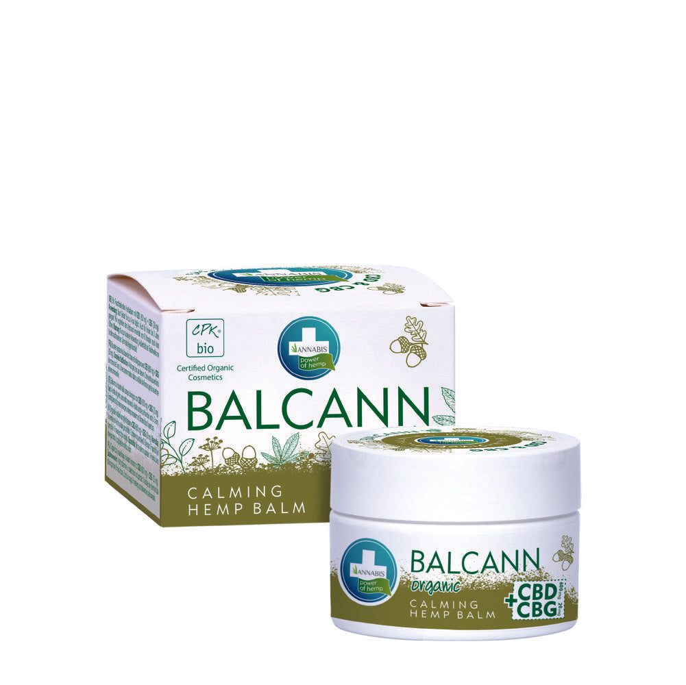 BALCANN CBD & CBG – Crema CBD orgánica de Cannabis para pieles secas y sensibles